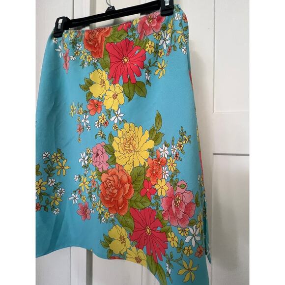 THE LIMITED COLORFUL FLORAL A line  KNEE LENGTH WOMENS SKIRT XS - Picture 7 of 8